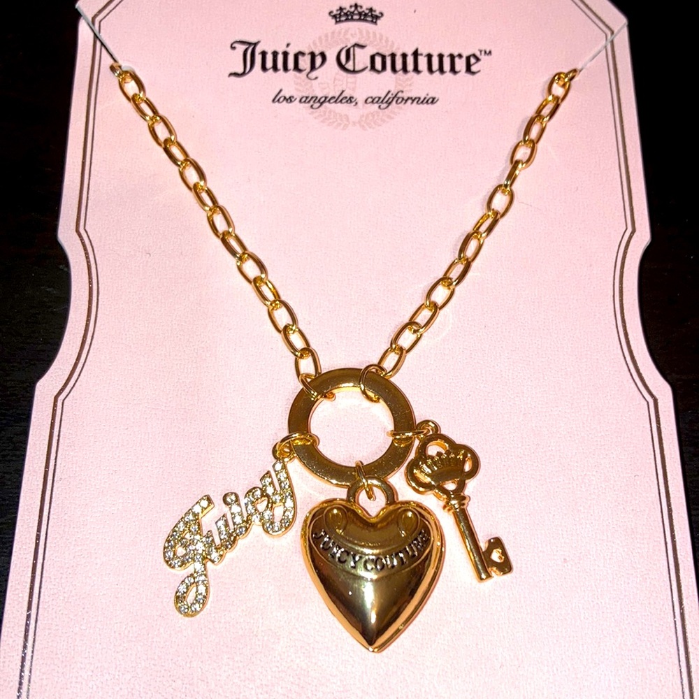 Juicy couture necklace with charms